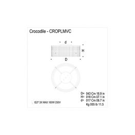 CROCODILE Circle - Φωτιστικά Οροφής / Πλαφονιέρες